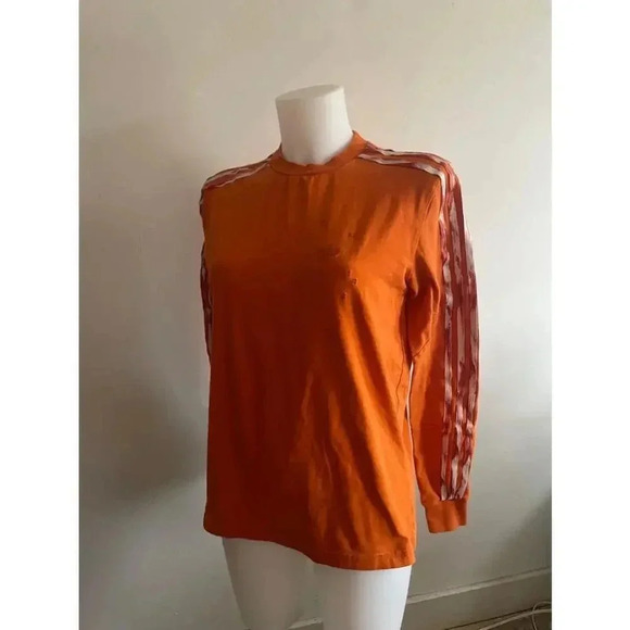 Adidas Women's Orange Long Sleeve T-Shirt Size XS Danielle Cathari Colab EUC - Picture 1 of 9